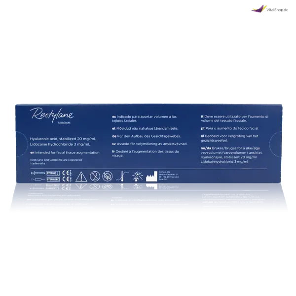 Restylane mit Lidocaine 1ml - back